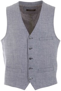 Roy Robson Faux Linen Structure Waistcoat Light Blue