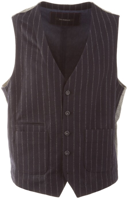 Roy Robson Faux Pinstripe Gilet Navy