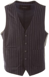 Roy Robson Faux Pinstripe Waistcoat Navy