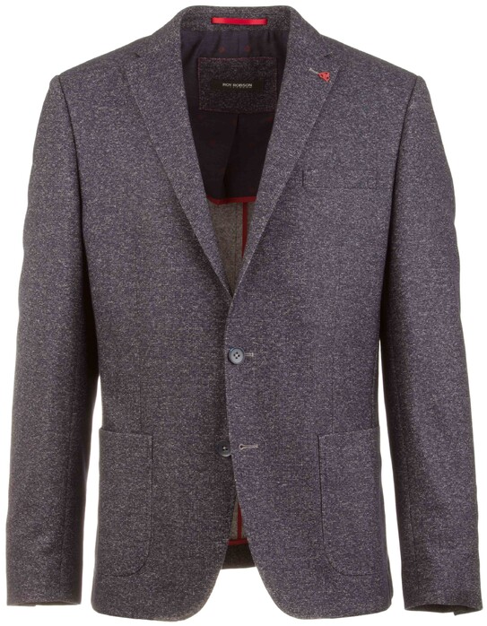 Roy Robson Faux Uni Colbert Midden Blauw