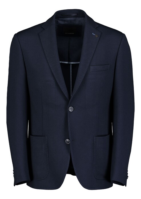 Roy Robson Faux Uni Regular Fit Colbert Donker Blauw