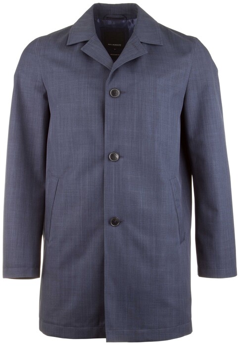 Roy Robson Formal Denim Look Coat Jas Midden Blauw