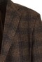 Roy Robson Interlocked Check Jacket Brown Melange Dark