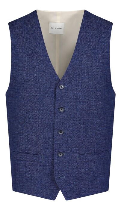 Roy Robson Linen Look Gilet Royal Blue