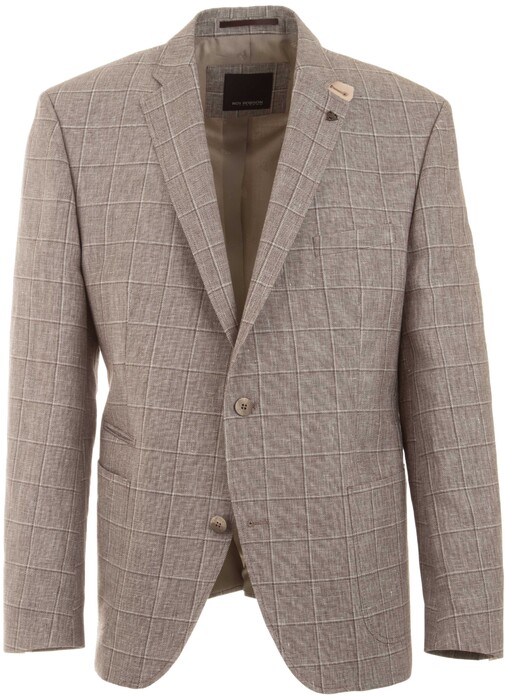 Roy Robson Linen Structure Check Colbert Zand