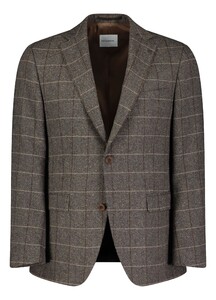 Roy Robson Luxury Fall Check Jacket Dark Brown Melange