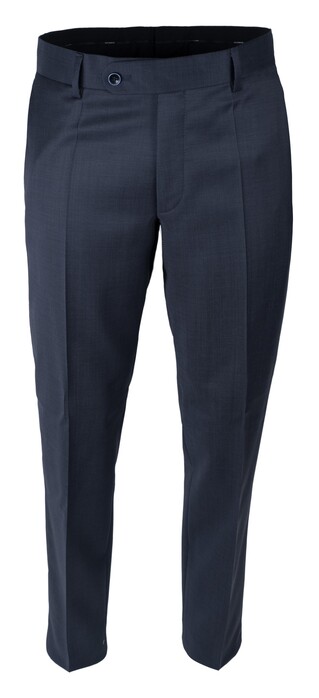 Roy Robson Micro Dot Flat Front Wool Broek Navy