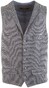 Roy Robson Piqué Structure Gilet Midden Blauw