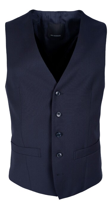 Roy Robson Reda Super 110's Classic Gilet Donker Blauw