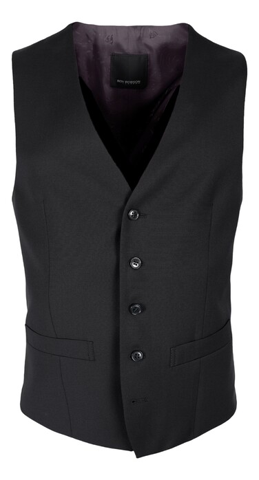 Roy Robson Reda Super 110's Classic Gilet Zwart