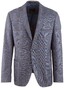 Roy Robson Regular Fit Blue Fancy Check Colbert Midden Blauw