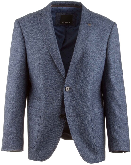 Roy Robson Regular Fit Outside Jacket Faux-Uni Twill Colbert Royal Blue