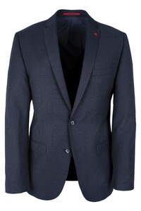 Roy Robson Slim Fine Dotted Structure Colbert Midden Blauw