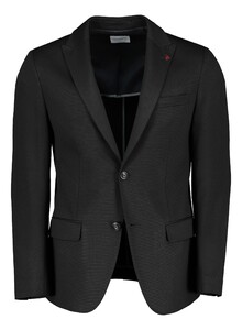 Roy Robson Slim Fit Cupro blend Colbert Zwart