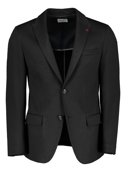 Roy Robson Slim Fit Cupro blend Colbert Zwart