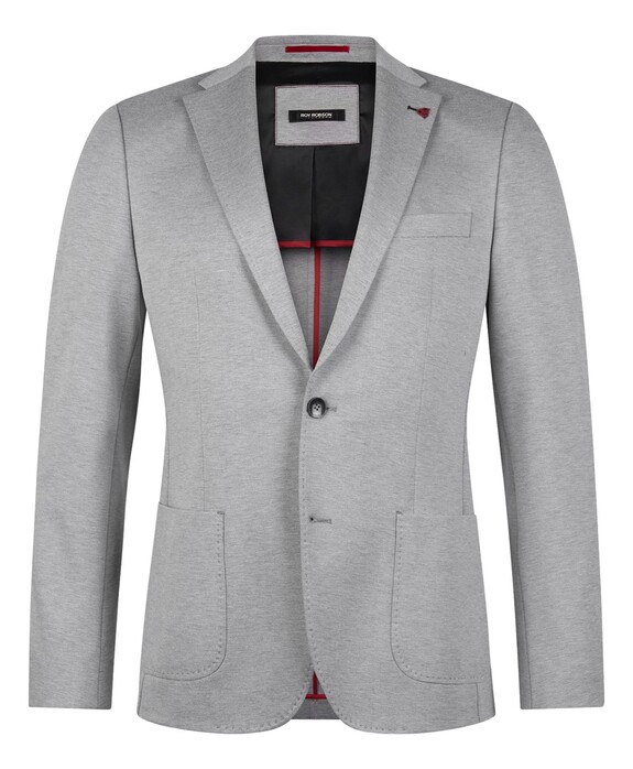 Roy Robson Slim Fit Jersey Colbert Licht Grijs