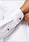 Roy Robson Slim Uni Color Contrast Buttons Shirt White