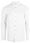 Roy Robson Slim Uni Color Contrast Buttons Shirt White