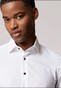 Roy Robson Slim Uni Color Contrast Buttons Shirt White