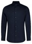 Roy Robson Slim Uni Color Cotton Tone on Tone Buttons Overhemd Navy