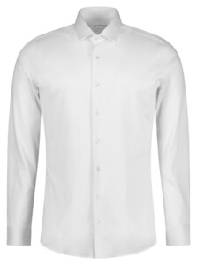 Roy Robson Slim Uni Color Cotton Tone on Tone Buttons Shirt White