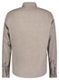 Roy Robson Solid Color Cotton Button-Down Tonal Buttons Overhemd Bruin