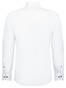 Roy Robson Solid Color Cotton Contrast Buttons Overhemd Wit