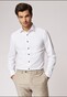 Roy Robson Solid Color Cotton Subtle Stretch Dark Contrast Buttons Overhemd Wit