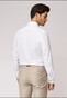 Roy Robson Solid Color Cotton Subtle Stretch Dark Contrast Buttons Overhemd Wit