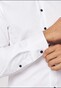 Roy Robson Solid Color Cotton Subtle Stretch Dark Contrast Buttons Overhemd Wit