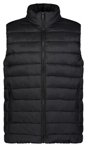 Roy Robson Solid Color High Zip Closure Body-Warmer Zwart