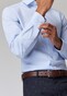 Roy Robson Solid Color White Buttons Cotton Subtle Stretch Overhemd Licht Blauw