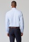 Roy Robson Solid Color White Buttons Cotton Subtle Stretch Shirt Light Blue