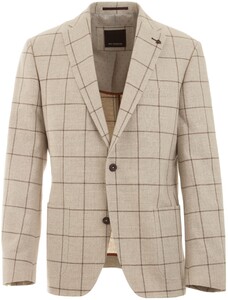 Roy Robson Structured Solid Check Colbert Zand