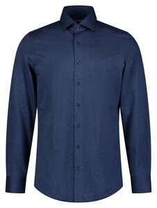 Roy Robson Subtle Dot Pattern Shirt Dark Evening Blue