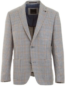 Roy Robson Subtle Pied-de-Poule Check Colbert Blauw