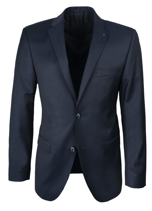 Roy Robson Ultra Fine Herringbone Colbert Donker Blauw