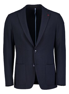 Roy Robson Uni Color Slim Fit Stretch Colbert Donker Blauw