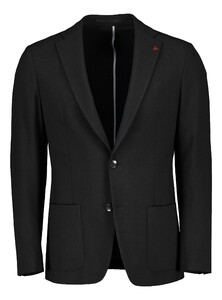 Roy Robson Uni Color Slim Fit Stretch Colbert Zwart