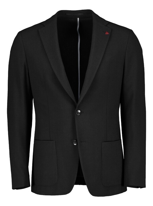 Roy Robson Uni Color Slim Fit Stretch Colbert Zwart