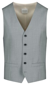 Roy Robson Wool Blend Faux-Uni Tonal Buttons Gilet Licht Groen