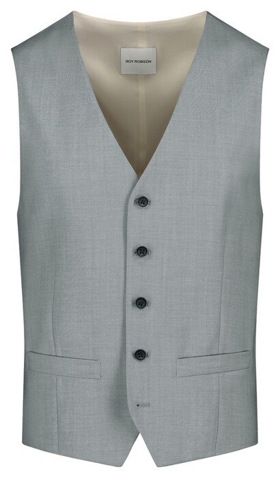 Roy Robson Wool Blend Faux-Uni Tonal Buttons Gilet Licht Groen