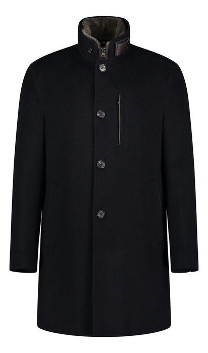 Roy Robson Wool Cashmere Fashion Coat Jas Donker Blauw