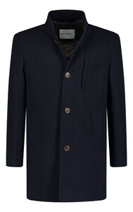 Roy Robson Wool-Look Dress Coat Dark Evening Blue