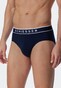 Schiesser 95/5 Rio-Slip Organic Cotton Elastic Waistband 3Pack Ondermode Donker Blauw