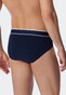 Schiesser 95/5 Rio-Slip Organic Cotton Elastic Waistband 3Pack Ondermode Donker Blauw
