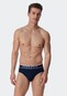 Schiesser 95/5 Rio-Slip Organic Cotton Elastic Waistband 3Pack Ondermode Donker Blauw