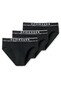 Schiesser 95/5 Rio-Slip Organic Cotton Elastic Waistband 3Pack Ondermode Zwart