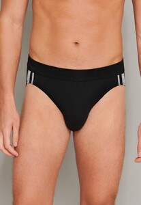 Schiesser 95/5 Rio-Slip Organic Cotton Side Stripes 3Pack Ondermode Zwart