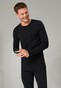 Schiesser 95/5 Shirt Organic Cotton Round Neck T-Shirt Black